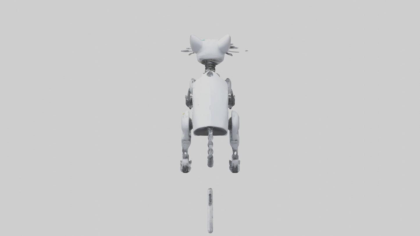 Robot version of a robot cat model 3D model