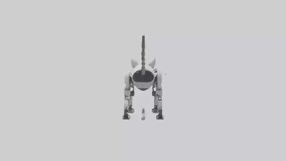 Robot version of a robot cat model 3D model