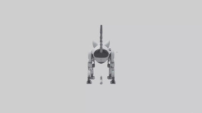 Robot version of a robot cat model 3D model