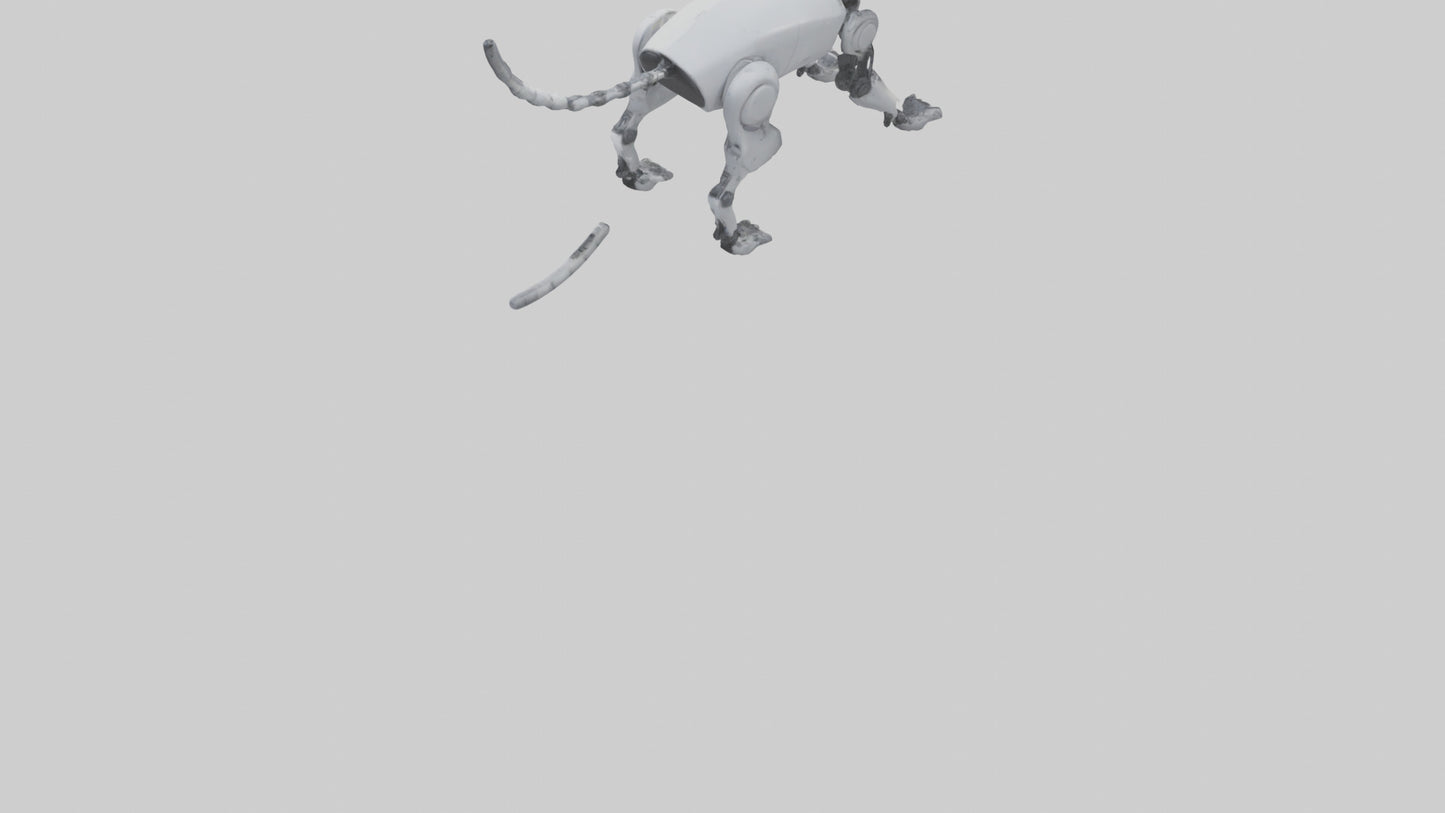 Robot version of a robot cat model 3D model