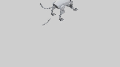 Robot version of a robot cat model 3D model