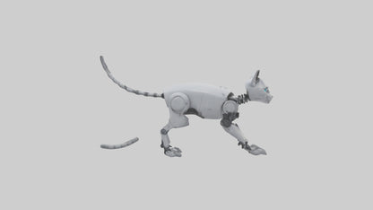 Robot version of a robot cat model 3D model