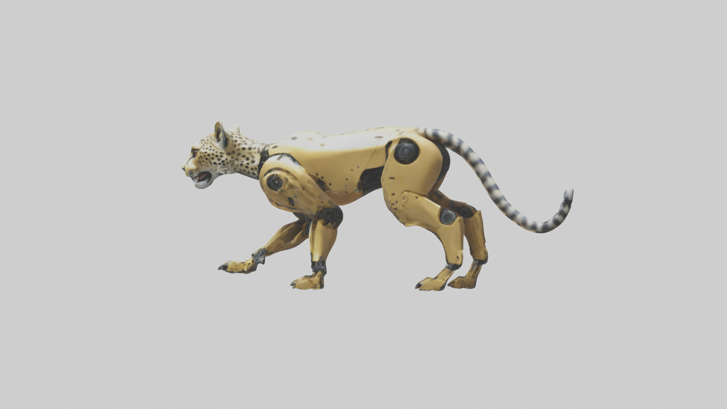 Robot version of a robot cheetah model 3D model