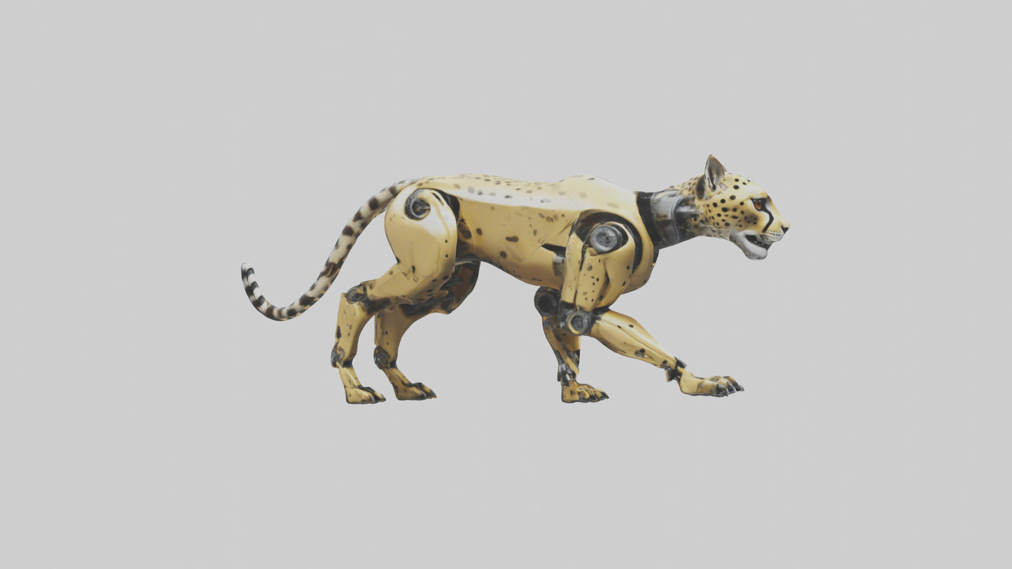 Robot version of a robot cheetah model 3D model