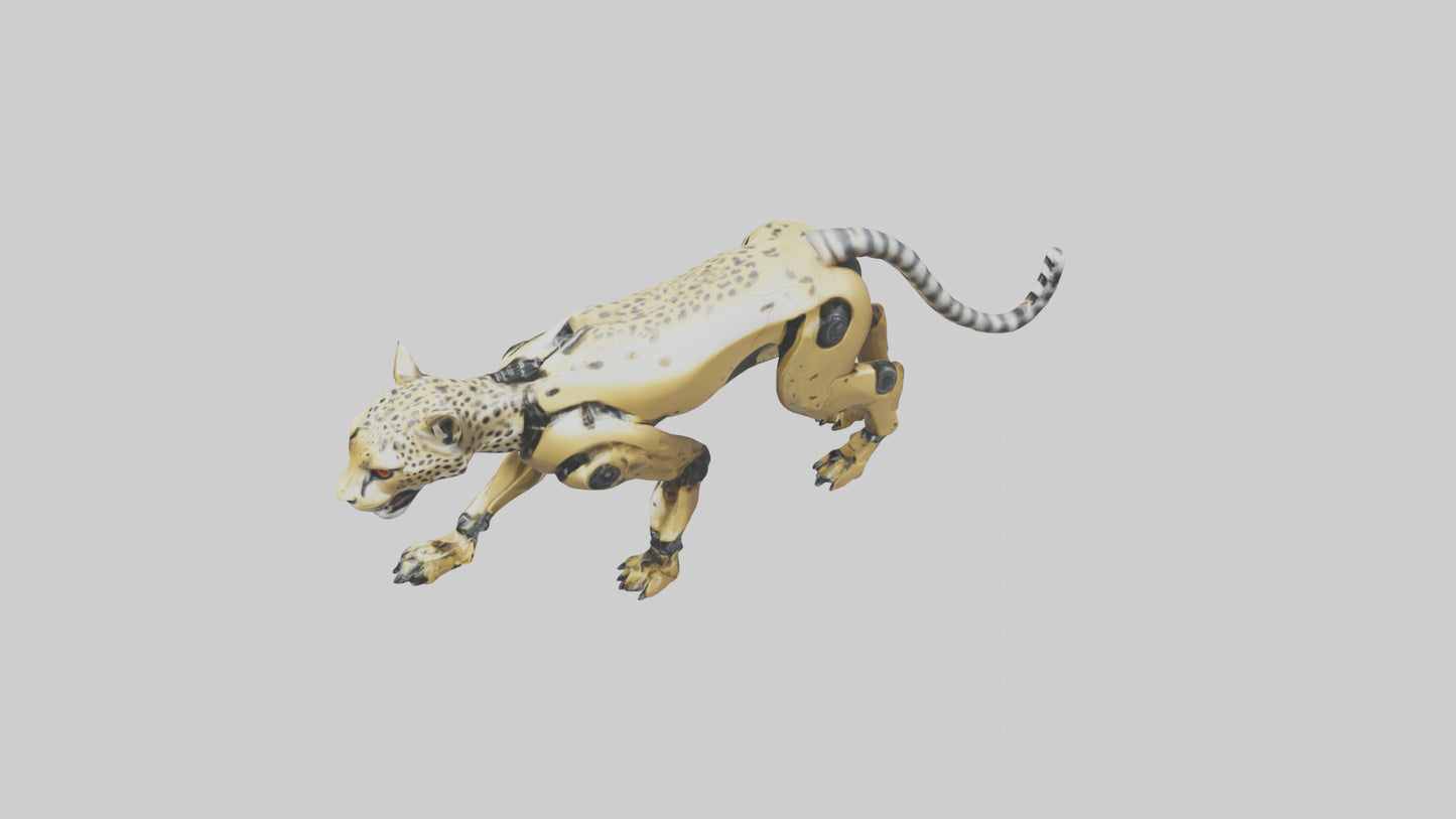 Robot version of a robot cheetah model 3D model