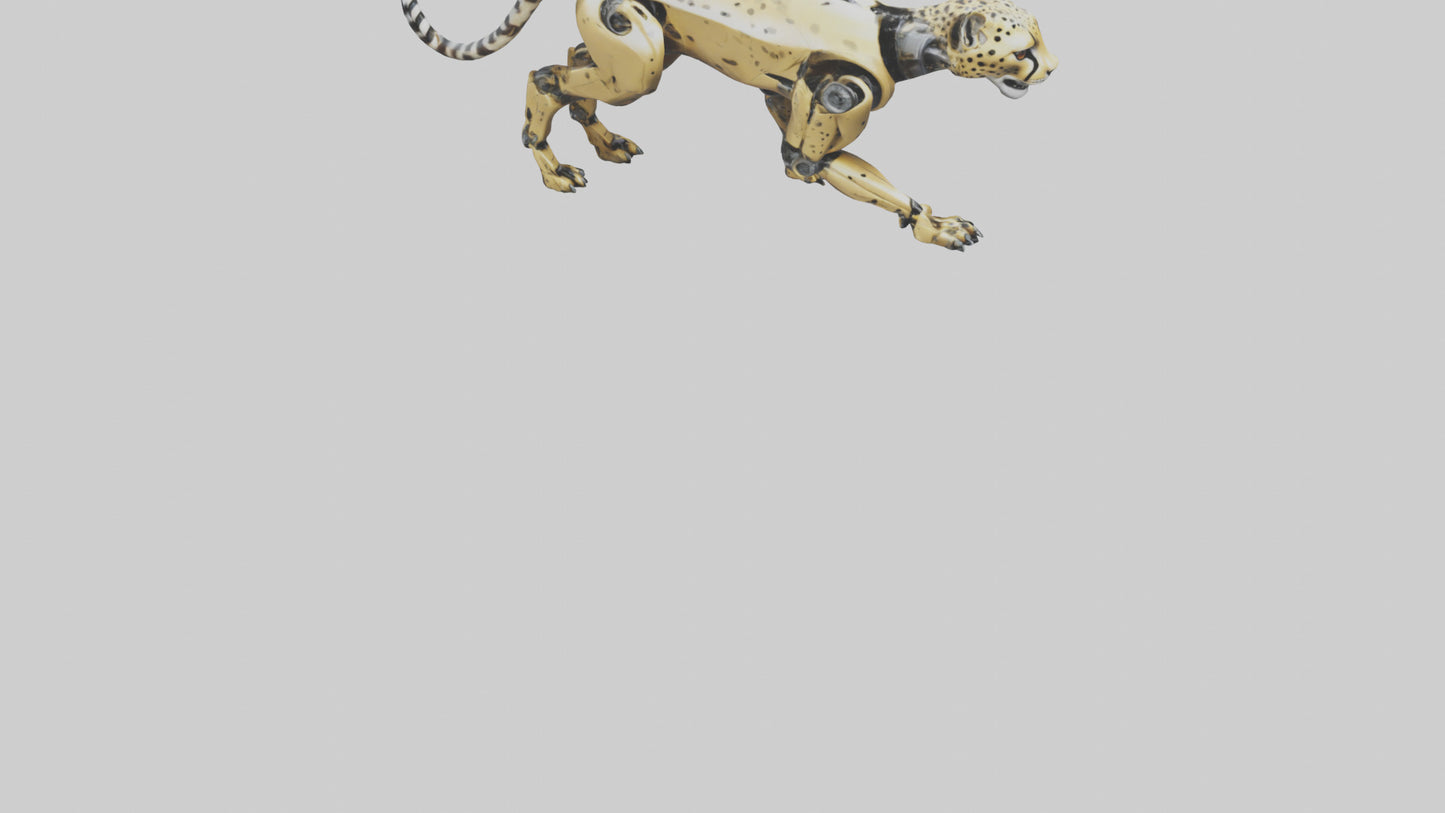 Robot version of a robot cheetah model 3D model