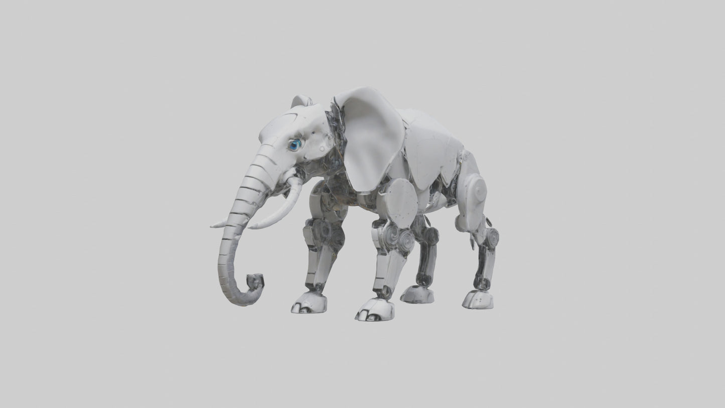 Robot version of a robot elephant model 3D model