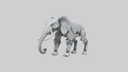 Robot version of a robot elephant model 3D model