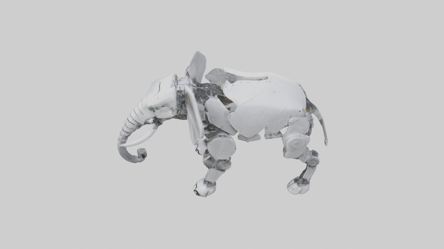 Robot version of a robot elephant model 3D model