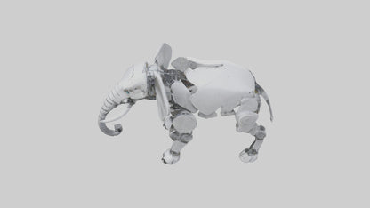 Robot version of a robot elephant model 3D model