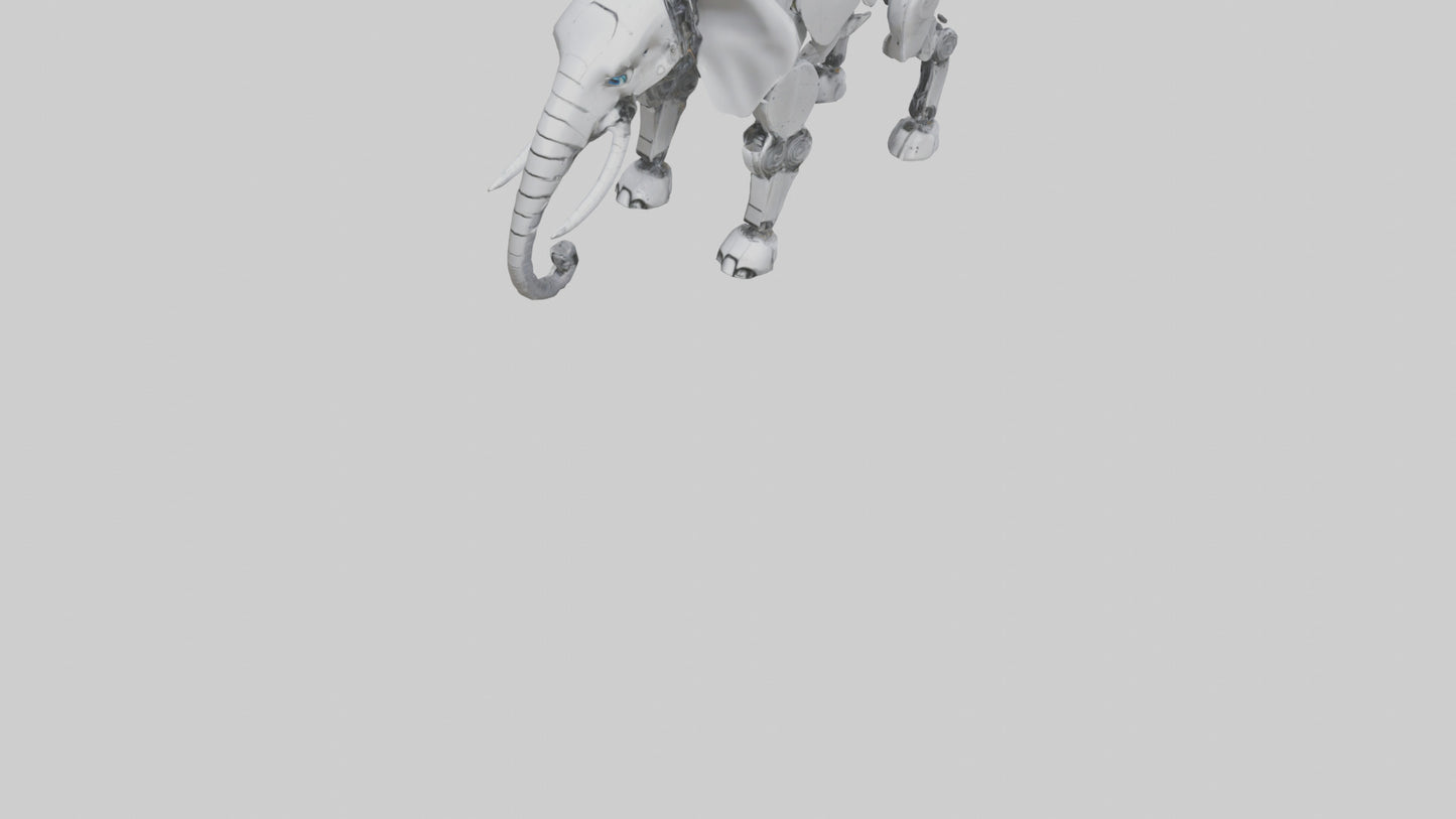 Robot version of a robot elephant model 3D model
