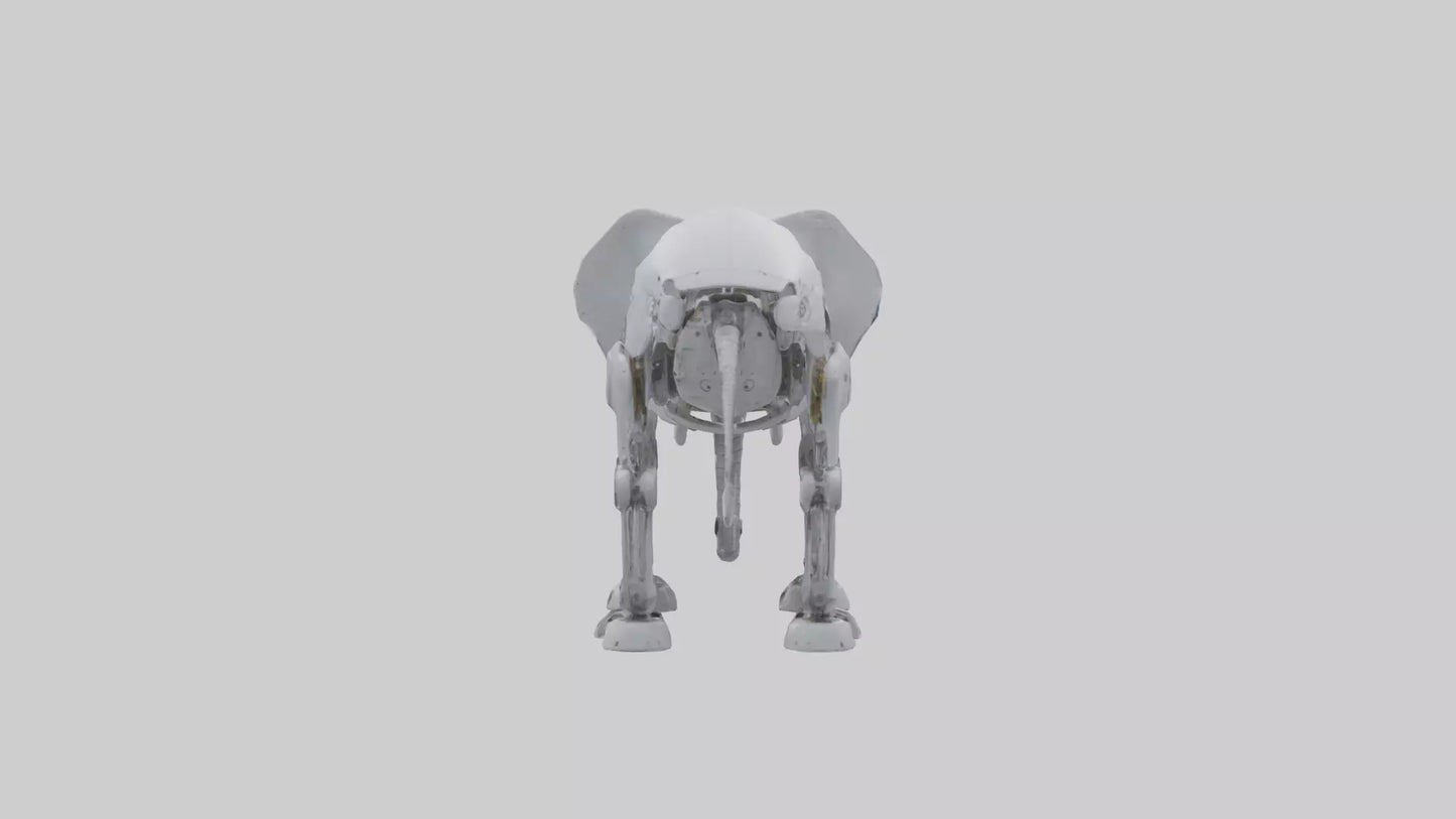 Robot version of a robot elephant model 3D model