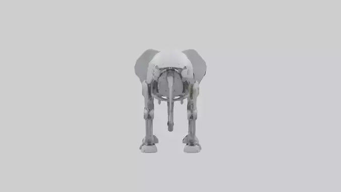 Robot version of a robot elephant model 3D model