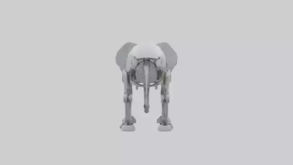 Robot version of a robot elephant model 3D model