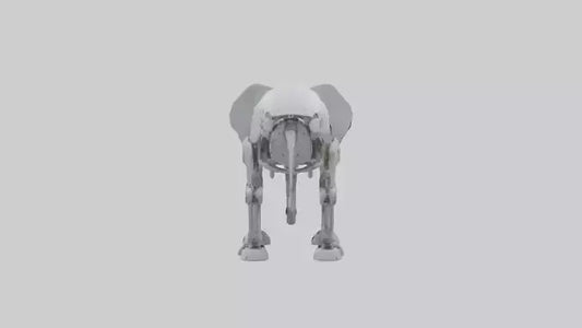 Robot version of a robot elephant model 3D model
