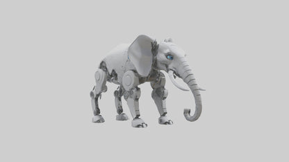 Robot version of a robot elephant model 3D model