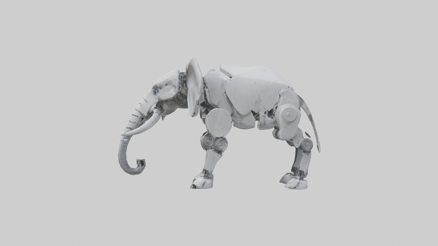 Robot version of a robot elephant model 3D model