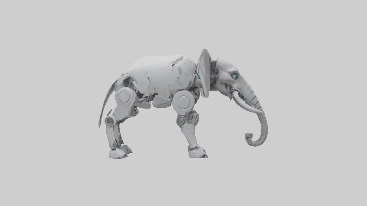 Robot version of a robot elephant model 3D model