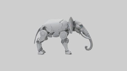 Robot version of a robot elephant model 3D model