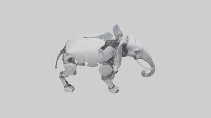 Robot version of a robot elephant model 3D model