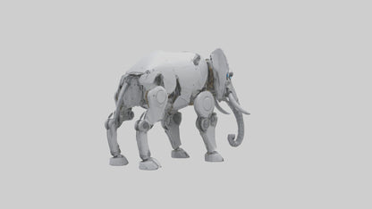 Robot version of a robot elephant model 3D model