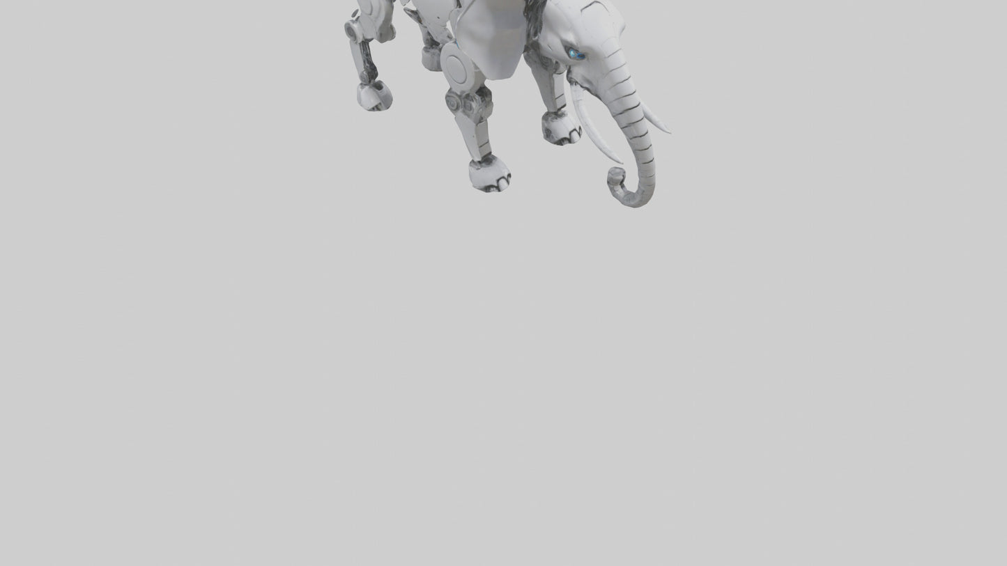 Robot version of a robot elephant model 3D model