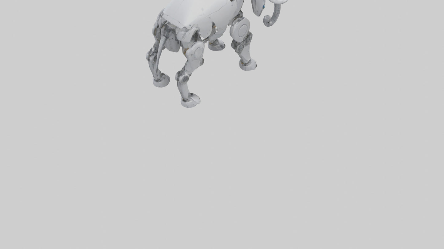 Robot version of a robot elephant model 3D model