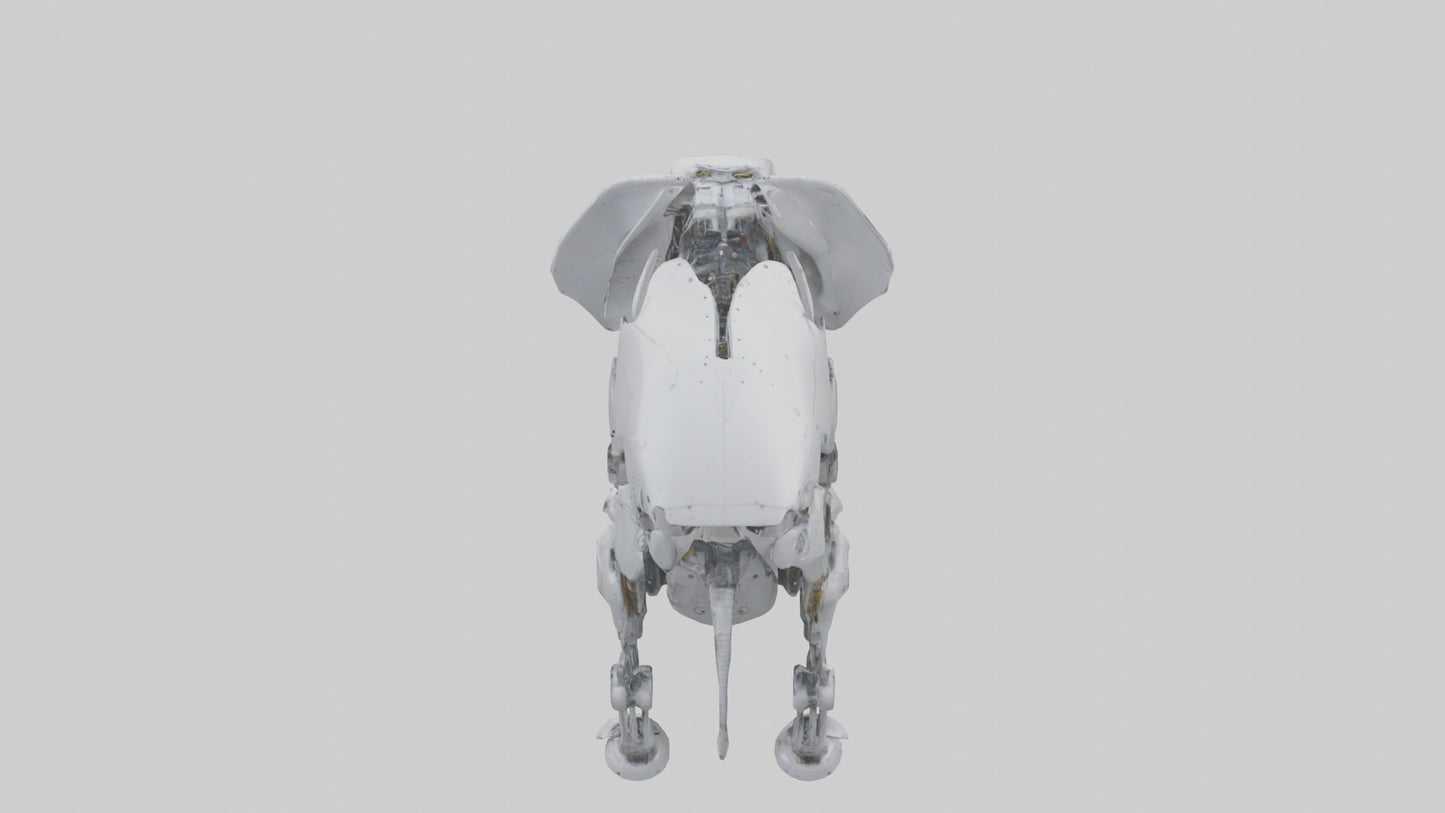 Robot version of a robot elephant model 3D model