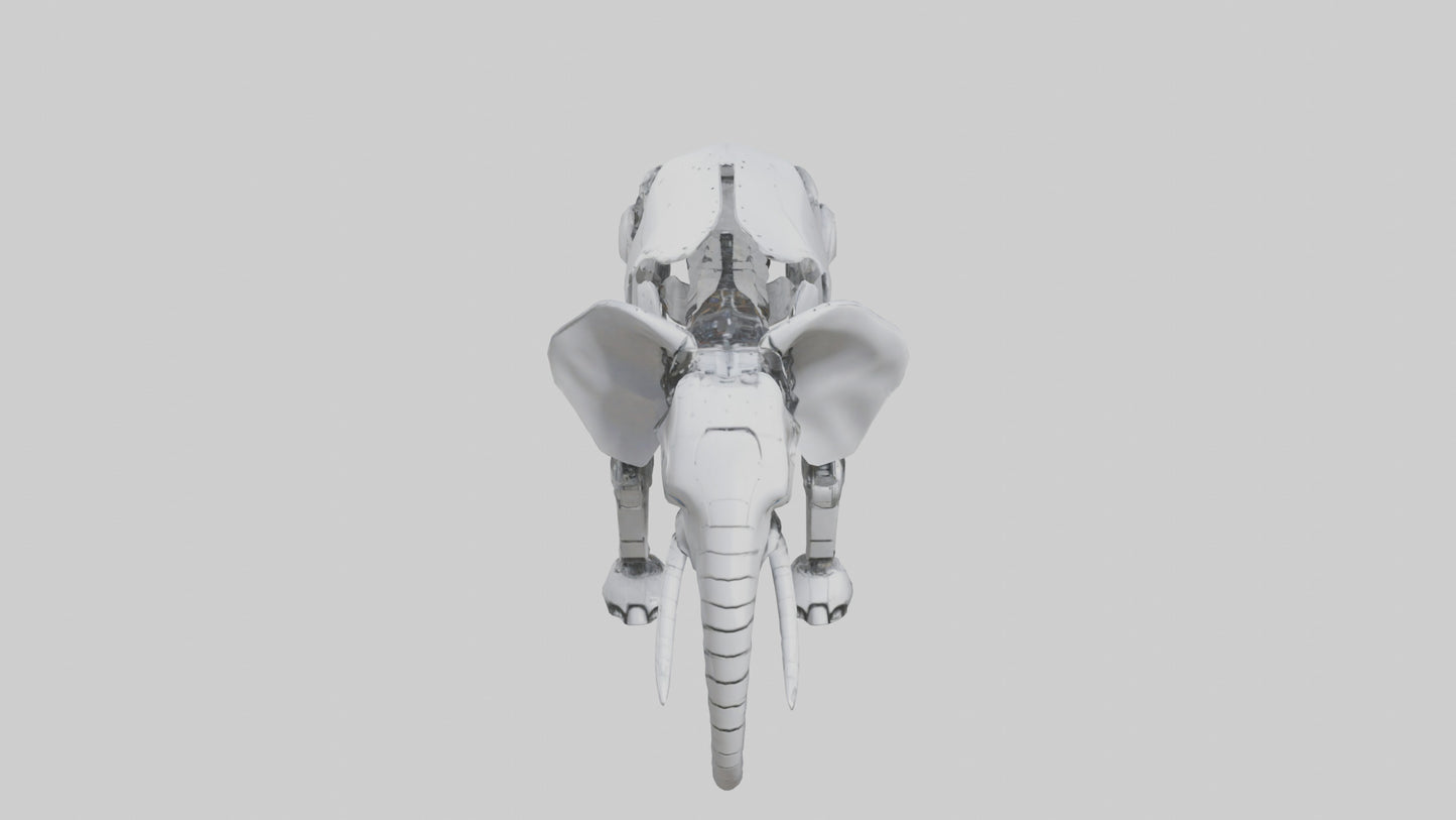 Robot version of a robot elephant model 3D model