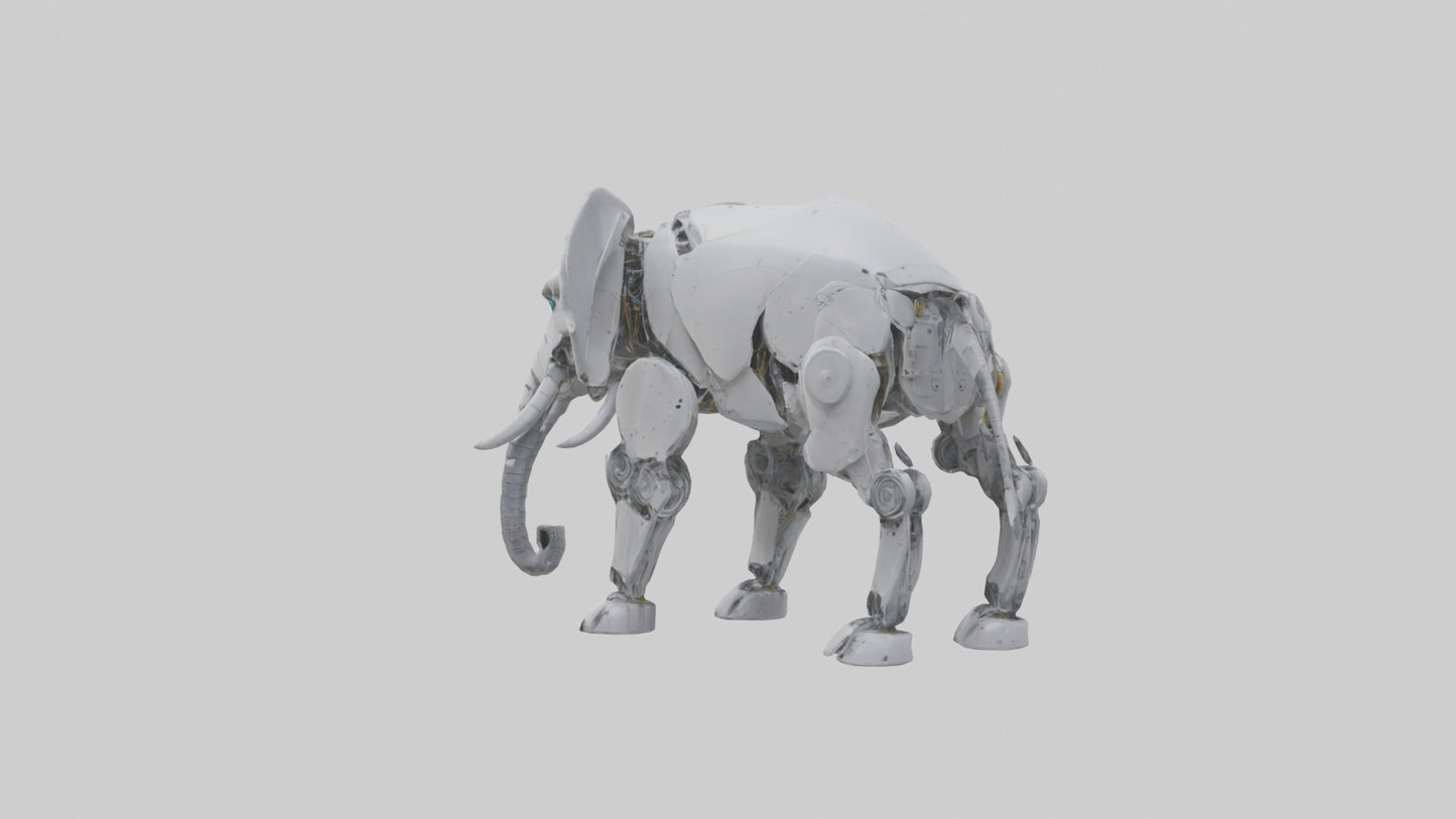 Robot version of a robot elephant model 3D model