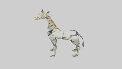 3D model Robot version of a robot giraffe model VR / AR / low-poly