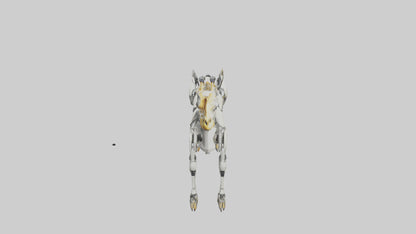 3D model Robot version of a robot giraffe model VR / AR / low-poly