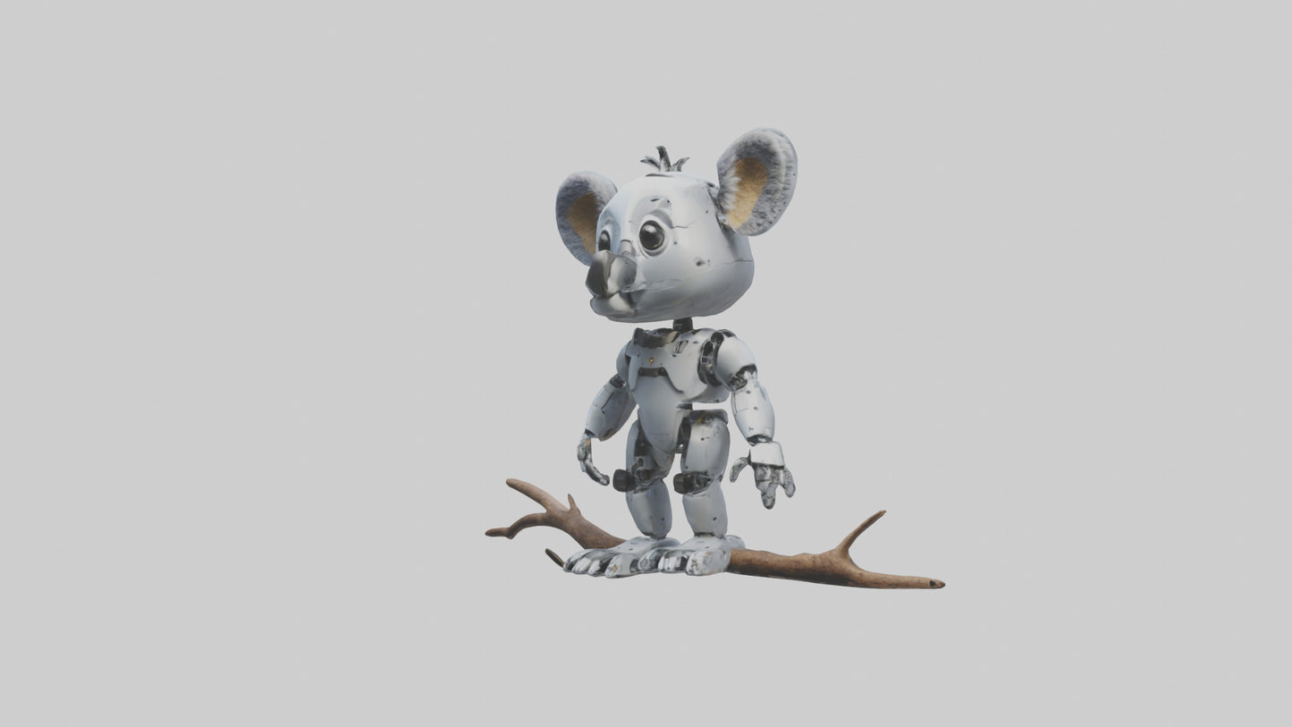 Robot version of a robot koala model 3D model
