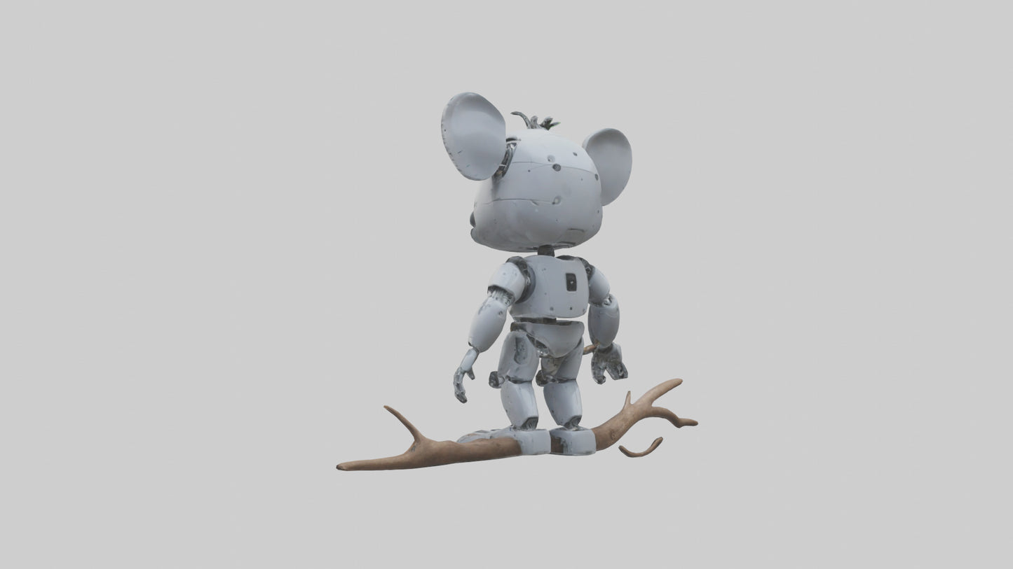 Robot version of a robot koala model 3D model