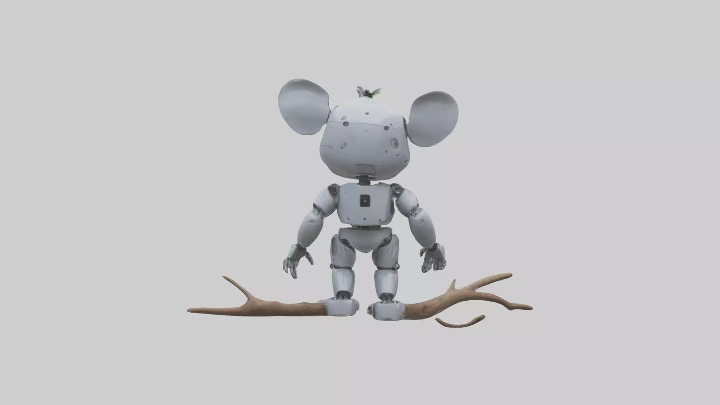 Robot version of a robot koala model 3D model
