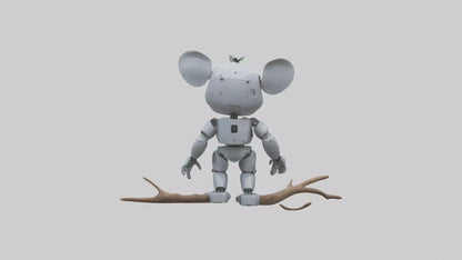 Robot version of a robot koala model 3D model