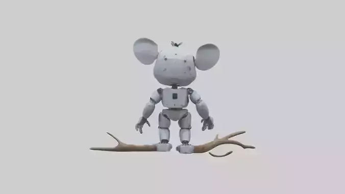 Robot version of a robot koala model 3D model