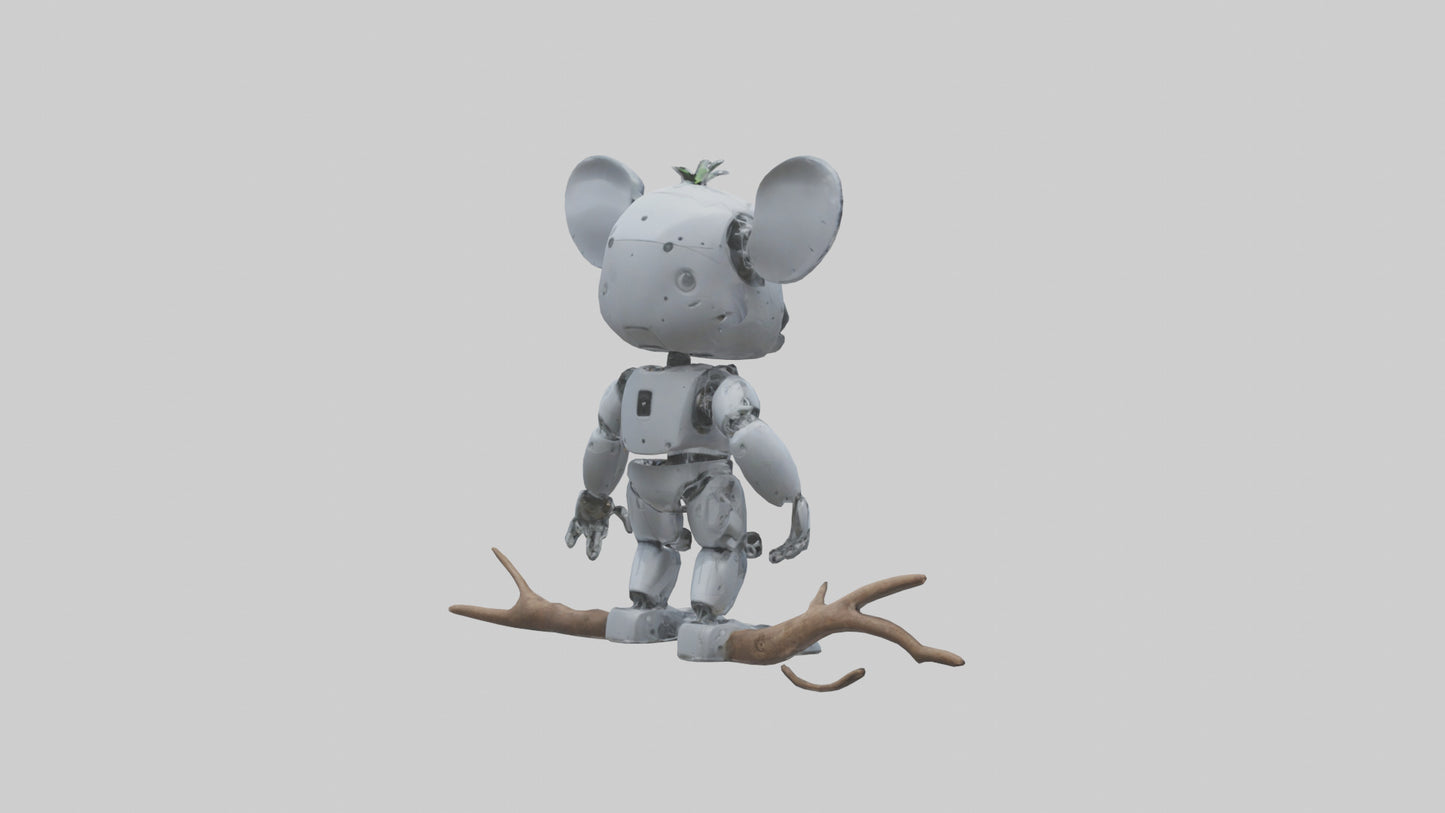 Robot version of a robot koala model 3D model