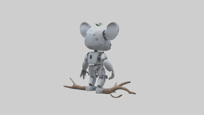 Robot version of a robot koala model 3D model