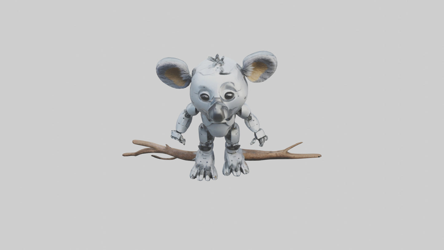 Robot version of a robot koala model 3D model