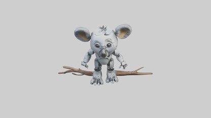 Robot version of a robot koala model 3D model
