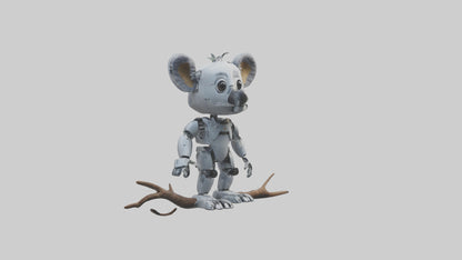 Robot version of a robot koala model 3D model