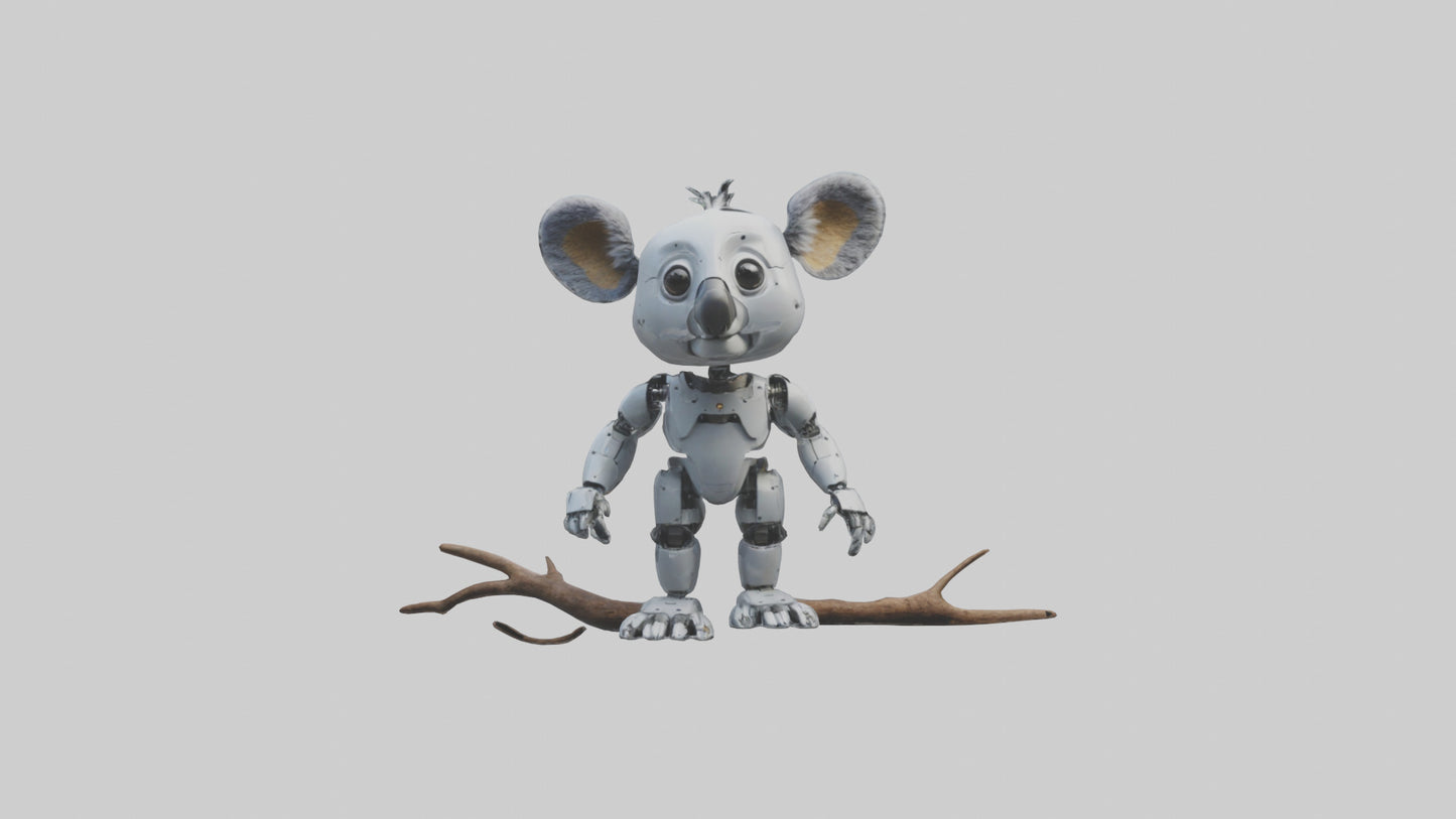 Robot version of a robot koala model 3D model