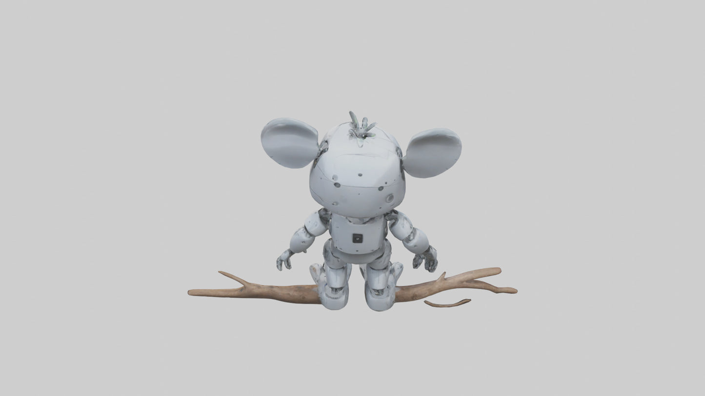 Robot version of a robot koala model 3D model