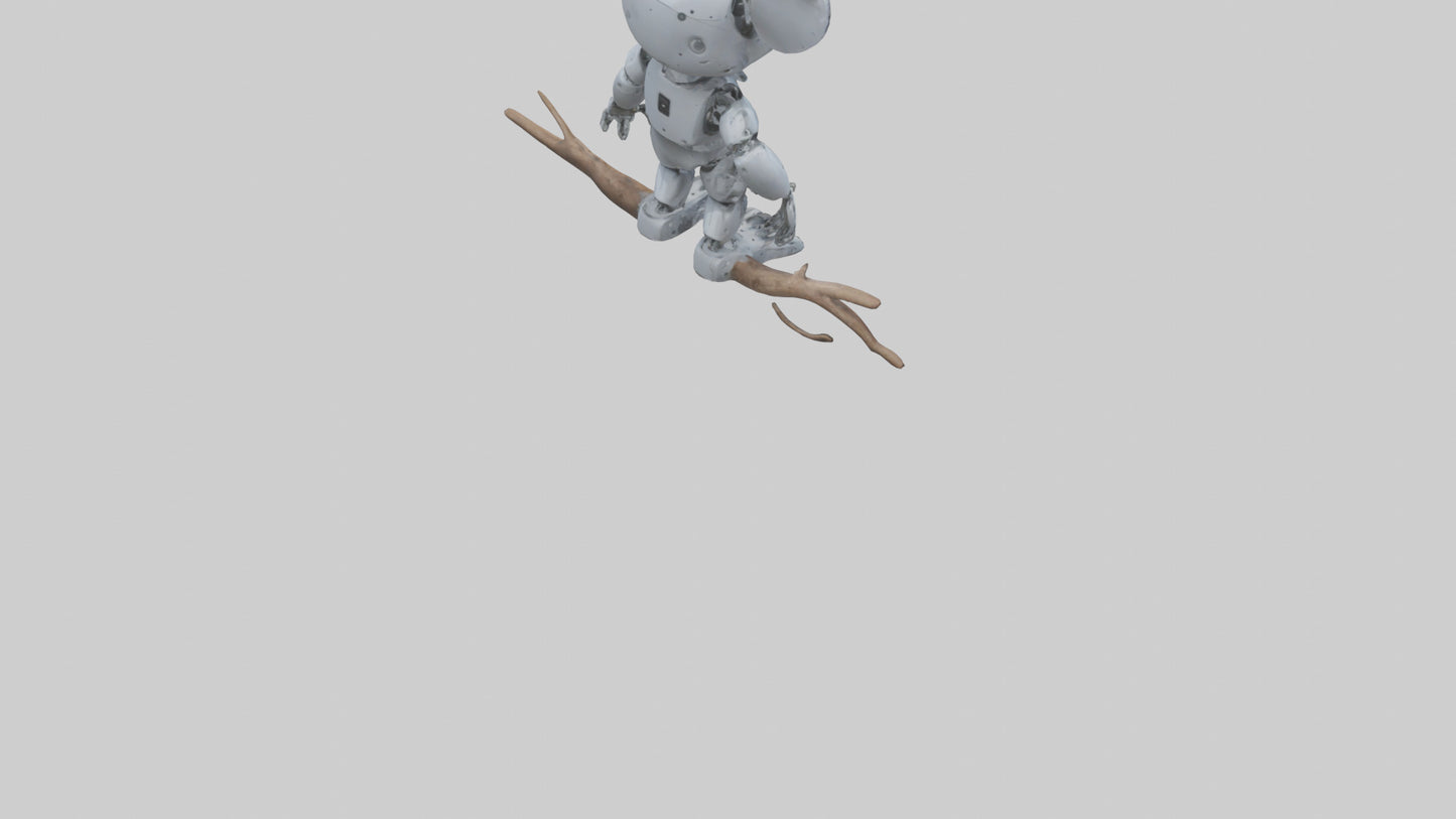 Robot version of a robot koala model 3D model