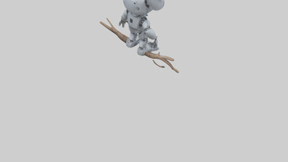 Robot version of a robot koala model 3D model