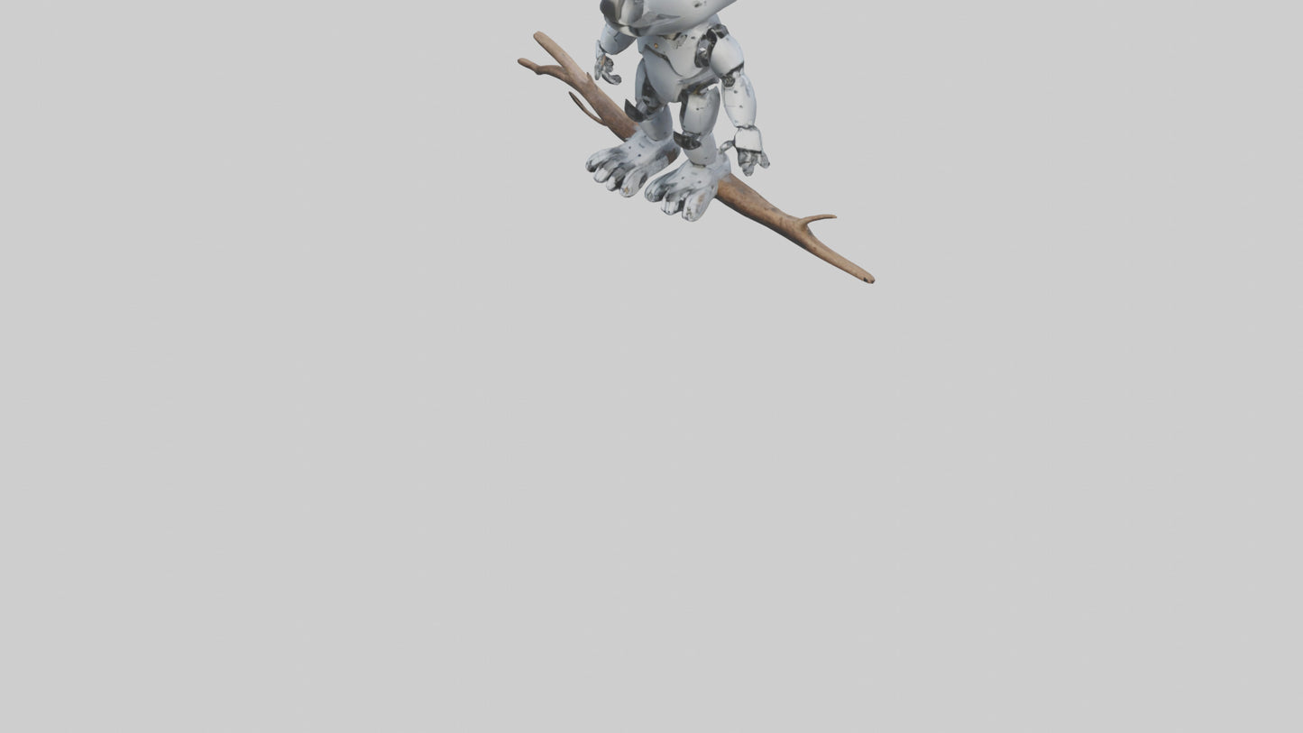 Robot version of a robot koala model 3D model