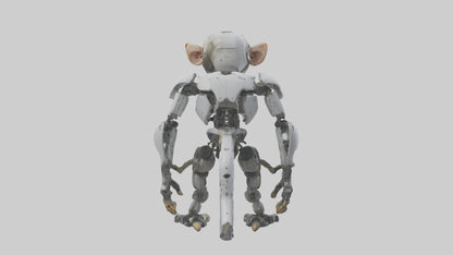 3D model Robot version of a robot monkey model VR / AR / low-poly