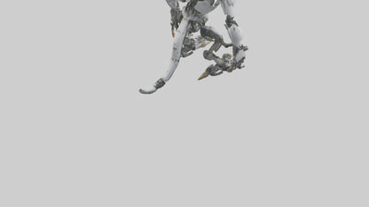 3D model Robot version of a robot monkey model VR / AR / low-poly