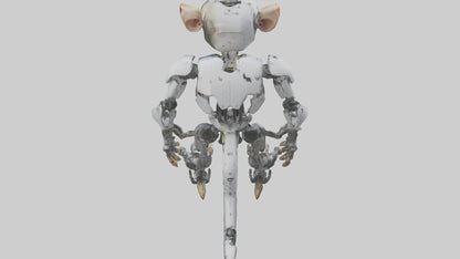 3D model Robot version of a robot monkey model VR / AR / low-poly